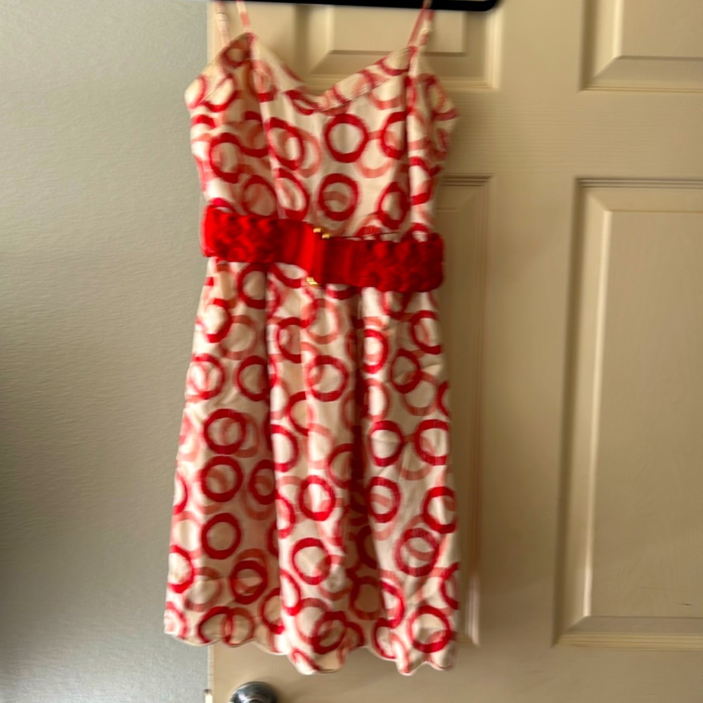 Juicy Couture Cherry Circle dress with belt
